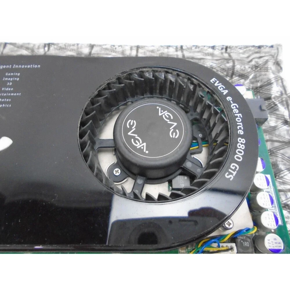 EVGA e-Geforce 8800 GTS PCI E GPU Graphics Card Cleaned and new Arctic M4 Paste